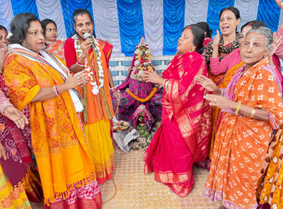 Tulsi Puja is being held at ward number 14 of Agartala Municipal Corporation (AMC) on December 25.